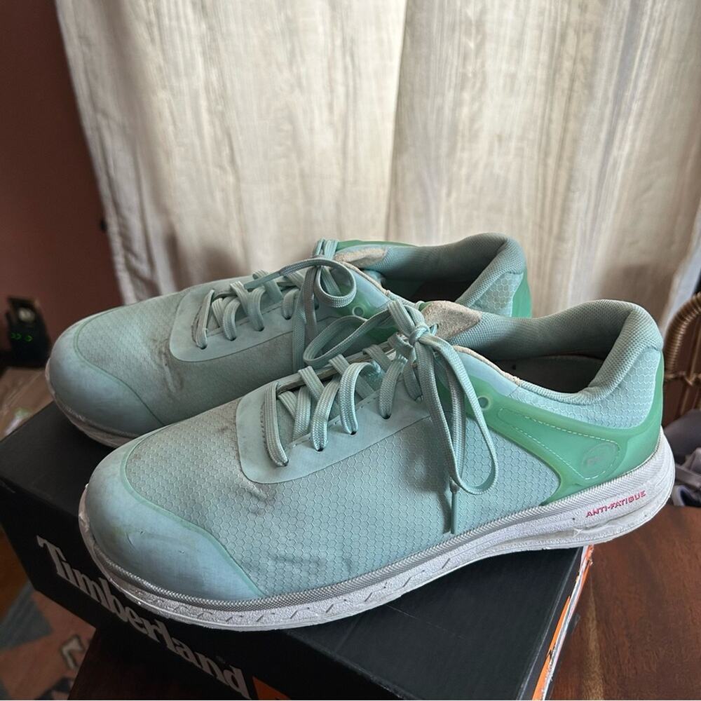 Timberland PRO Day One Safety Drivetrain Composite Toe Work Shoes Blue Sneakers